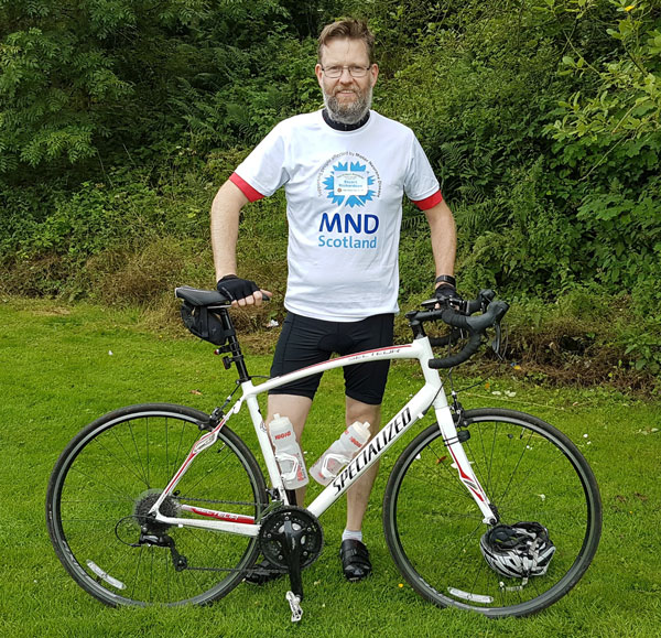 Stuart Richardson prepares for his Two Bridges Six Provinces Charity Cycle