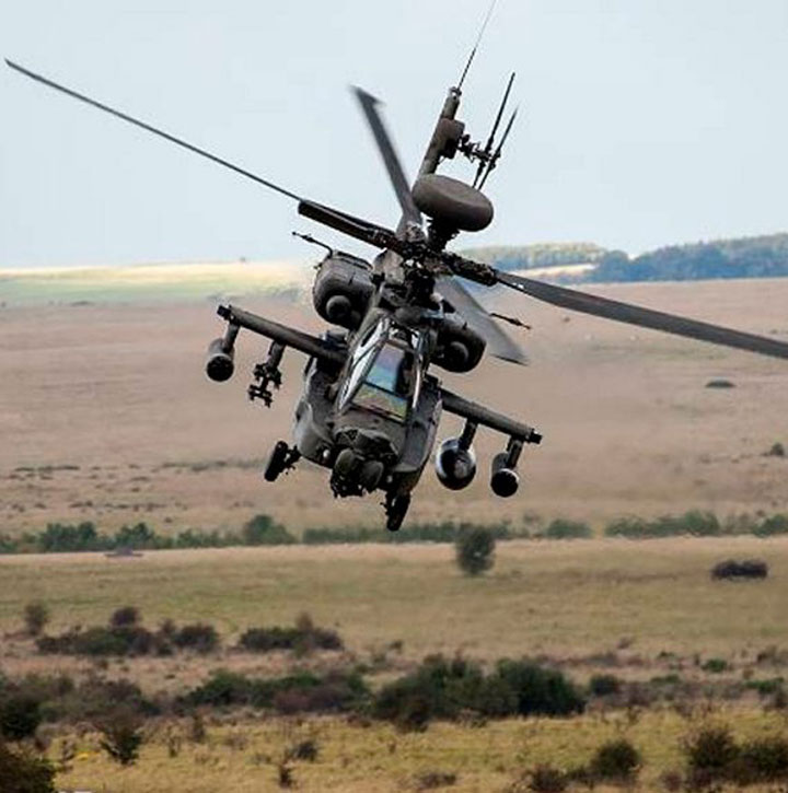The Apache Longbow attack helicopter