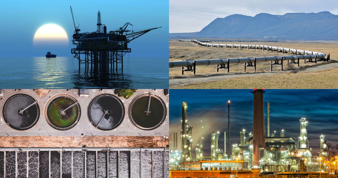 Image montage of various utilities locations