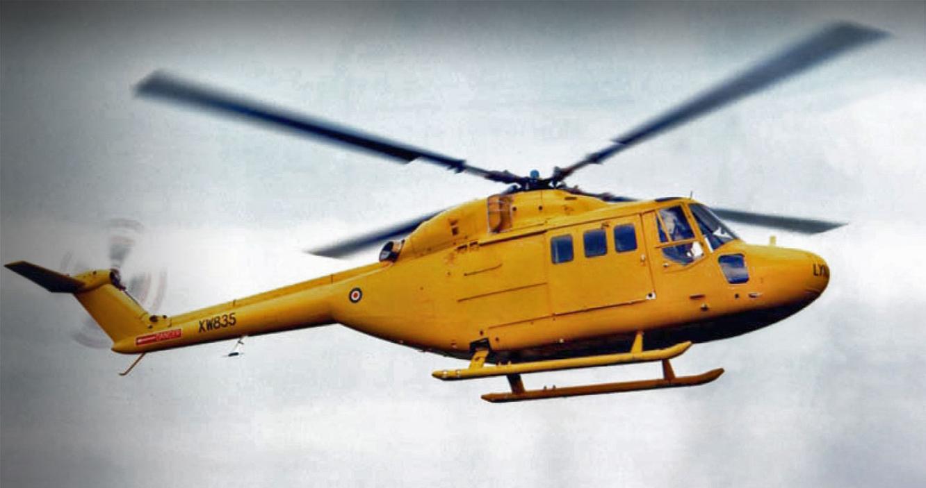 The Lynx helicopter makes its maiden flight