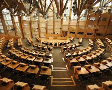 Inside Scottish Parliament